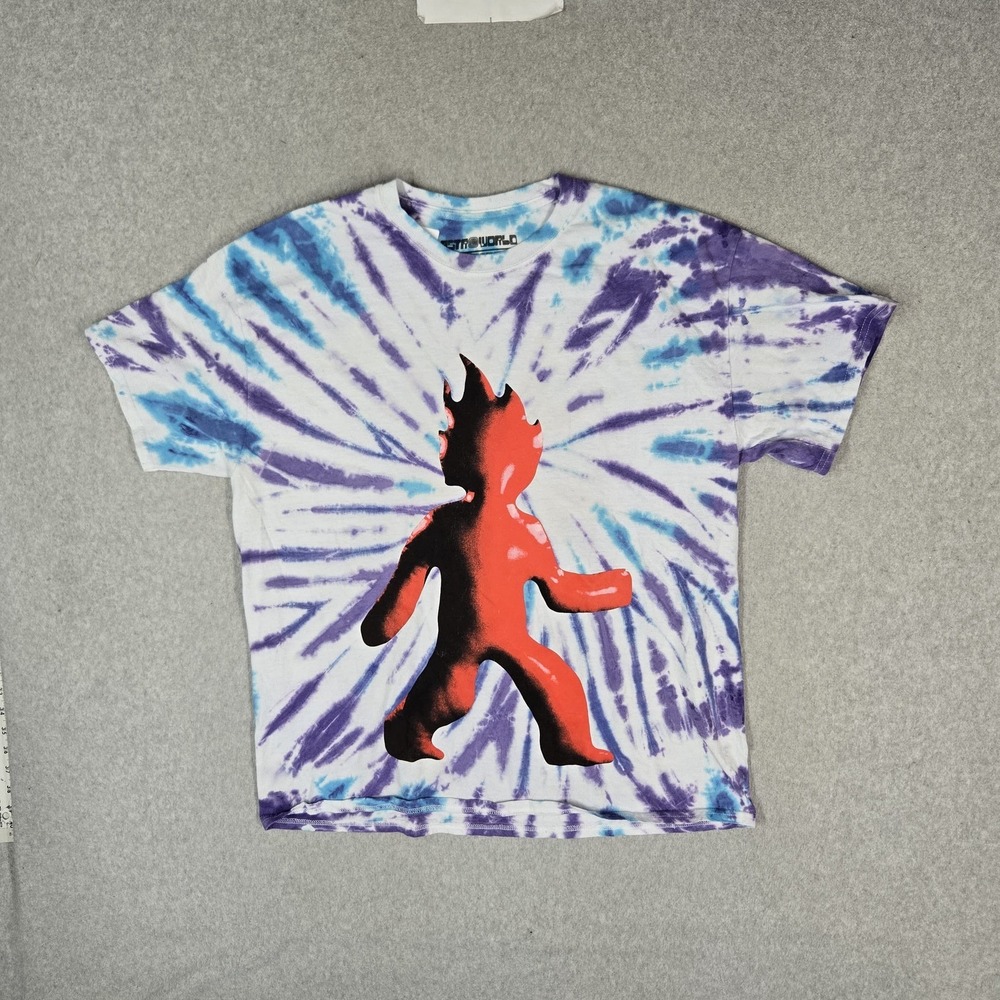 Travis Scott Men Shirt L Tie Dye Astroworld 2021 Man On Fire Festival Merch